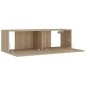 vidaXL 4-tlg. TV-Schrank-Set Sonoma-Eiche Holzwerkstoff vidaXL 4-tlg. TV-Schrank-Set Sonoma-Eiche Holzwerkstoff