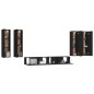 vidaXL 6-tlg. TV-Schrank-Set Schwarz Holzwerkstoff vidaXL 6-tlg. TV-Schrank-Set Schwarz Holzwerkstoff