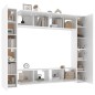 vidaXL 8-tlg. TV-Schrank-Set Weiß Holzwerkstoff vidaXL 8-tlg. TV-Schrank-Set Weiß Holzwerkstoff