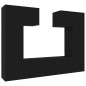 vidaXL 6-tlg. TV-Schrank-Set Schwarz Holzwerkstoff vidaXL 6-tlg. TV-Schrank-Set Schwarz Holzwerkstoff
