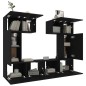vidaXL 6-tlg. TV-Schrank-Set Schwarz Holzwerkstoff vidaXL 6-tlg. TV-Schrank-Set Schwarz Holzwerkstoff