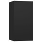 vidaXL 6-tlg. TV-Schrank-Set Schwarz Holzwerkstoff vidaXL 6-tlg. TV-Schrank-Set Schwarz Holzwerkstoff