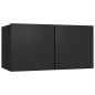 vidaXL 6-tlg. TV-Schrank-Set Schwarz Holzwerkstoff vidaXL 6-tlg. TV-Schrank-Set Schwarz Holzwerkstoff