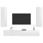 vidaXL 4-tlg. TV-Schrank-Set Hochglanz-Weiß Holzwerkstoff vidaXL 4-tlg. TV-Schrank-Set Hochglanz-Weiß Holzwerkstoff