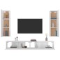 vidaXL 4-tlg. TV-Schrank-Set Hochglanz-Weiß Holzwerkstoff vidaXL 4-tlg. TV-Schrank-Set Hochglanz-Weiß Holzwerkstoff