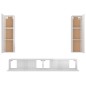 vidaXL 4-tlg. TV-Schrank-Set Hochglanz-Weiß Holzwerkstoff vidaXL 4-tlg. TV-Schrank-Set Hochglanz-Weiß Holzwerkstoff