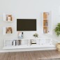 vidaXL 5-tlg. TV-Schrank-Set Weiß Holzwerkstoff vidaXL 5-tlg. TV-Schrank-Set Weiß Holzwerkstoff
