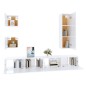 vidaXL 5-tlg. TV-Schrank-Set Weiß Holzwerkstoff vidaXL 5-tlg. TV-Schrank-Set Weiß Holzwerkstoff