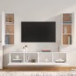 vidaXL 4-tlg. TV-Schrank-Set Weiß Holzwerkstoff vidaXL 4-tlg. TV-Schrank-Set Weiß Holzwerkstoff