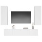 vidaXL 4-tlg. TV-Schrank-Set Weiß Holzwerkstoff vidaXL 4-tlg. TV-Schrank-Set Weiß Holzwerkstoff