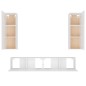 vidaXL 4-tlg. TV-Schrank-Set Weiß Holzwerkstoff vidaXL 4-tlg. TV-Schrank-Set Weiß Holzwerkstoff