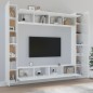 vidaXL 8-tlg. TV-Schrank-Set Hochglanz-Weiß Holzwerkstoff vidaXL 8-tlg. TV-Schrank-Set Hochglanz-Weiß Holzwerkstoff