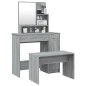 vidaXL Schminktisch-Set Grau Sonoma 86,5x35x136 cm vidaXL Schminktisch-Set Grau Sonoma 86,5x35x136 cm