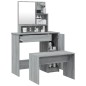 vidaXL Schminktisch-Set Grau Sonoma 86,5x35x136 cm vidaXL Schminktisch-Set Grau Sonoma 86,5x35x136 cm