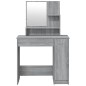 vidaXL Schminktisch-Set Grau Sonoma 86,5x35x136 cm vidaXL Schminktisch-Set Grau Sonoma 86,5x35x136 cm
