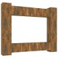 vidaXL 8-tlg. TV-Schrank-Set Räuchereiche Holzwerkstoff vidaXL 8-tlg. TV-Schrank-Set Räuchereiche Holzwerkstoff