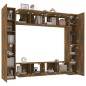vidaXL 8-tlg. TV-Schrank-Set Räuchereiche Holzwerkstoff vidaXL 8-tlg. TV-Schrank-Set Räuchereiche Holzwerkstoff