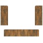 vidaXL 4-tlg. TV-Schrank-Set Räuchereiche Holzwerkstoff vidaXL 4-tlg. TV-Schrank-Set Räuchereiche Holzwerkstoff