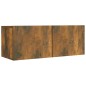 vidaXL 4-tlg. TV-Schrank-Set Räuchereiche Holzwerkstoff vidaXL 4-tlg. TV-Schrank-Set Räuchereiche Holzwerkstoff
