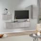 vidaXL 4-tlg. TV-Schrank-Set Betongrau Holzwerkstoff vidaXL 4-tlg. TV-Schrank-Set Betongrau Holzwerkstoff