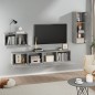 vidaXL 4-tlg. TV-Schrank-Set Betongrau Holzwerkstoff vidaXL 4-tlg. TV-Schrank-Set Betongrau Holzwerkstoff