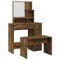 vidaXL Schminktisch-Set Räuchereiche 86,5x35x136 cm vidaXL Schminktisch-Set Räuchereiche 86,5x35x136 cm