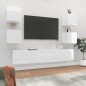 vidaXL 6-tlg. TV-Schrank-Set Hochglanz-Weiß Holzwerkstoff vidaXL 6-tlg. TV-Schrank-Set Hochglanz-Weiß Holzwerkstoff