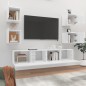 vidaXL 6-tlg. TV-Schrank-Set Hochglanz-Weiß Holzwerkstoff vidaXL 6-tlg. TV-Schrank-Set Hochglanz-Weiß Holzwerkstoff