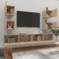 vidaXL 6-tlg. TV-Schrank-Set Sonoma-Eiche Holzwerkstoff vidaXL 6-tlg. TV-Schrank-Set Sonoma-Eiche Holzwerkstoff