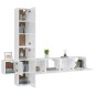 vidaXL 5-tlg. TV-Schrank-Set Hochglanz-Weiß Holzwerkstoff vidaXL 5-tlg. TV-Schrank-Set Hochglanz-Weiß Holzwerkstoff