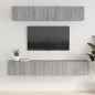 vidaXL 5-tlg. TV-Schrank-Set Grau Sonoma Holzwerkstoff vidaXL 5-tlg. TV-Schrank-Set Grau Sonoma Holzwerkstoff