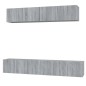 vidaXL 5-tlg. TV-Schrank-Set Grau Sonoma Holzwerkstoff vidaXL 5-tlg. TV-Schrank-Set Grau Sonoma Holzwerkstoff