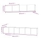 vidaXL 5-tlg. TV-Schrank-Set Grau Sonoma Holzwerkstoff vidaXL 5-tlg. TV-Schrank-Set Grau Sonoma Holzwerkstoff