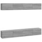 vidaXL TV-Wandschränke 4 Stk. Grau Sonoma 100x30x30 cm vidaXL TV-Wandschränke 4 Stk. Grau Sonoma 100x30x30 cm