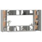 vidaXL 8-tlg. TV-Schrank-Set Betongrau Holzwerkstoff vidaXL 8-tlg. TV-Schrank-Set Betongrau Holzwerkstoff