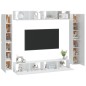 vidaXL 8-tlg. TV-Schrank-Set Weiß Holzwerkstoff vidaXL 8-tlg. TV-Schrank-Set Weiß Holzwerkstoff