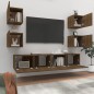 vidaXL 6-tlg. TV-Schrank-Set Braun Eichen-Optik Holzwerkstoff vidaXL 6-tlg. TV-Schrank-Set Braun Eichen-Optik Holzwerkstoff