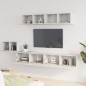 vidaXL 5-tlg. TV-Schrank-Set Weiß Holzwerkstoff vidaXL 5-tlg. TV-Schrank-Set Weiß Holzwerkstoff