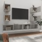 vidaXL 6-tlg. TV-Schrank-Set Betongrau Holzwerkstoff vidaXL 6-tlg. TV-Schrank-Set Betongrau Holzwerkstoff