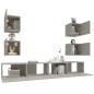 vidaXL 6-tlg. TV-Schrank-Set Betongrau Holzwerkstoff vidaXL 6-tlg. TV-Schrank-Set Betongrau Holzwerkstoff