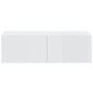 vidaXL TV-Wandschränke 4 Stk. Hochglanz-Weiß 100x30x30 cm vidaXL TV-Wandschränke 4 Stk. Hochglanz-Weiß 100x30x30 cm