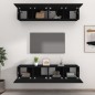 vidaXL TV-Schränke 4 Stk. Schwarz 80x30x30 cm Holzwerkstoff vidaXL TV-Schränke 4 Stk. Schwarz 80x30x30 cm Holzwerkstoff