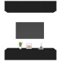 vidaXL TV-Schränke 4 Stk. Schwarz 80x30x30 cm Holzwerkstoff vidaXL TV-Schränke 4 Stk. Schwarz 80x30x30 cm Holzwerkstoff
