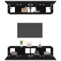 vidaXL TV-Schränke 4 Stk. Schwarz 80x30x30 cm Holzwerkstoff vidaXL TV-Schränke 4 Stk. Schwarz 80x30x30 cm Holzwerkstoff