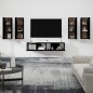 vidaXL 6-tlg. TV-Schrank-Set Schwarz Holzwerkstoff vidaXL 6-tlg. TV-Schrank-Set Schwarz Holzwerkstoff