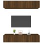 vidaXL TV-Schränke 4 Stk. Braun Eichen-Optik 80x30x30 cm Holzwerkstoff vidaXL TV-Schränke 4 Stk. Braun Eichen-Optik 80x30x30 cm Holzwerkstoff