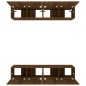 vidaXL TV-Schränke 4 Stk. Braun Eichen-Optik 80x30x30 cm Holzwerkstoff vidaXL TV-Schränke 4 Stk. Braun Eichen-Optik 80x30x30 cm Holzwerkstoff