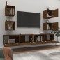vidaXL 6-tlg. TV-Schrank-Set Braun Eichen-Optik Holzwerkstoff vidaXL 6-tlg. TV-Schrank-Set Braun Eichen-Optik Holzwerkstoff