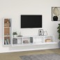 vidaXL 3-tlg. TV-Schrank-Set Weiß Holzwerkstoff vidaXL 3-tlg. TV-Schrank-Set Weiß Holzwerkstoff