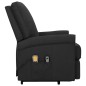 Massagesessel mit Aufstehhilfe Schwarz Stoff Massagesessel mit Aufstehhilfe Schwarz Stoff